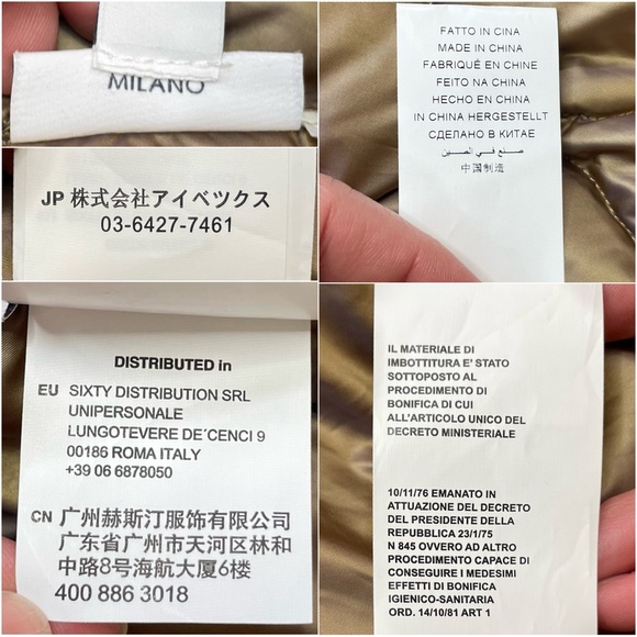 Miss Sixty Quilted Diamond Pattern Duck Down Jacket With Loose Fit - Picture 14 of 17